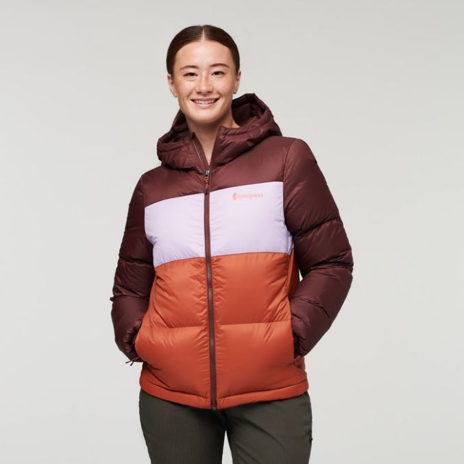 Alkuperä Solazo Hupullinen Untuvatakki Naisten Cotopaxi Chestnut-spice