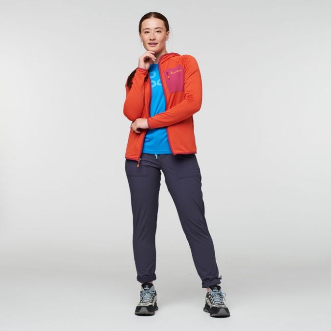 Canyon Otero Fleece Täysvetoketjullinen Hupullinen Naisten Cotopaxi Hot