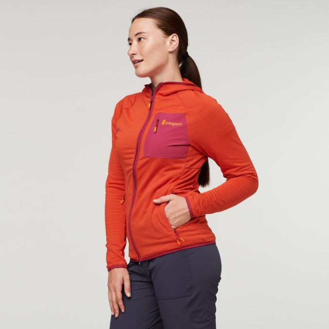 Canyon Otero Fleece Täysvetoketjullinen Hupullinen Naisten Cotopaxi Hot