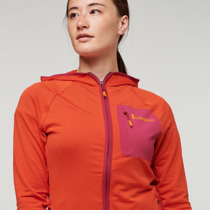 Canyon Otero Fleece Täysvetoketjullinen Hupullinen Naisten Cotopaxi Hot