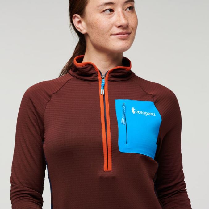 Alkuperä Kastanja Otero Fleece Puolivetoketjupusero Naisten Cotopaxi