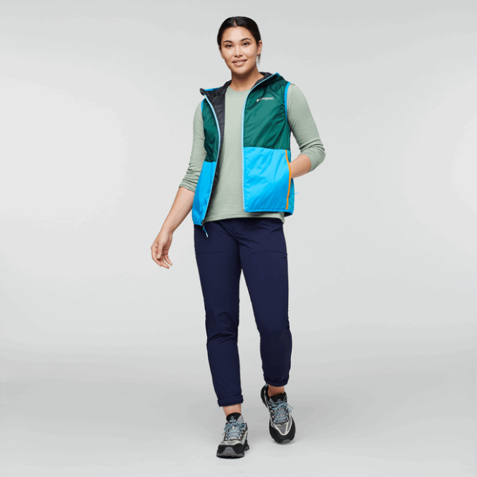 Teak Lämmin Hupullinen Liivi Naisten Cotopaxi Pensacola Alkuperäinen