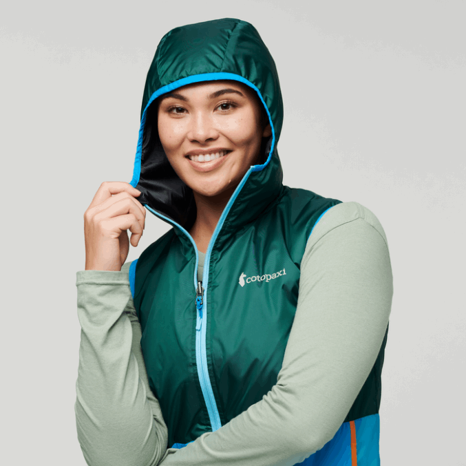 Teak Lämmin Hupullinen Liivi Naisten Cotopaxi Pensacola Alkuperäinen