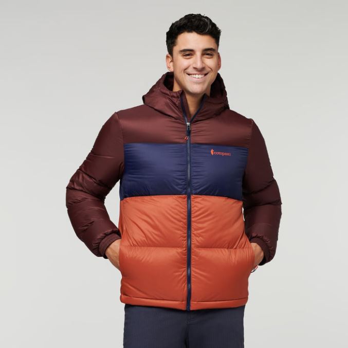 Cotopaxi Solazo Hupullinen Miesten Untuvatakki Alkuperäinen Kastanja-mauste
