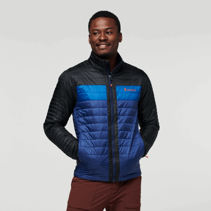 Hot Black-maritime Capa Eristetty Miesten Takki Cotopaxi