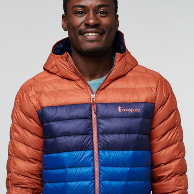 Alkuperäinen Cotopaxi Spice Stripes Fuego Untuvatakki Colorblock Miesten