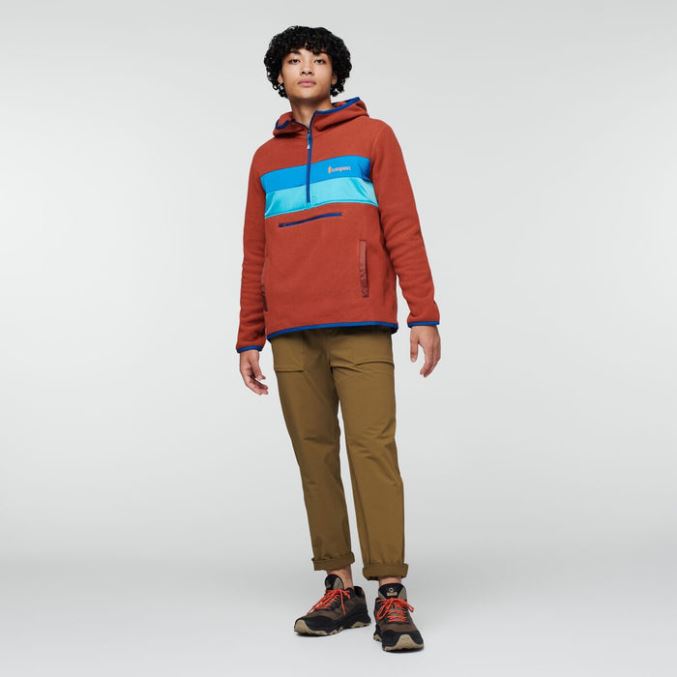 Raivoava Rotko Cotopaxi Kokoelma Teca Fleece Hupullinen Puolivetoketjutakki Kierrätetyt Miehet