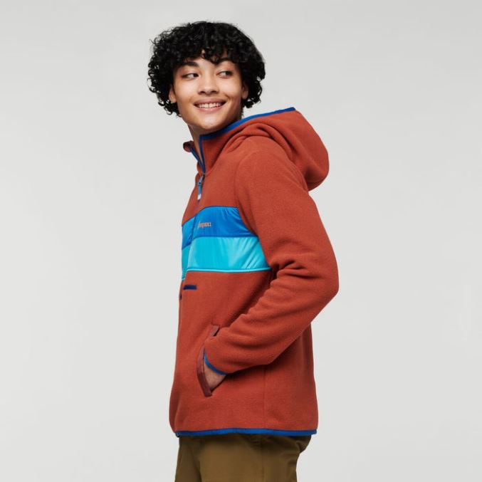 Raivoava Rotko Cotopaxi Kokoelma Teca Fleece Hupullinen Puolivetoketjutakki Kierrätetyt Miehet