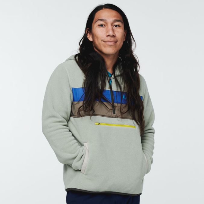 Harmaa Kivi Alkuperä Cotopaxi Teca Fleece Hupullinen Puolivetoketjutakki Kierrätetty Miesten