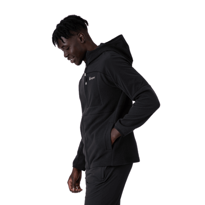 Abrazo Hupullinen Täysvetoketjullinen Miesten Fleecetakki Alkuperäinen Musta Cotopaxi