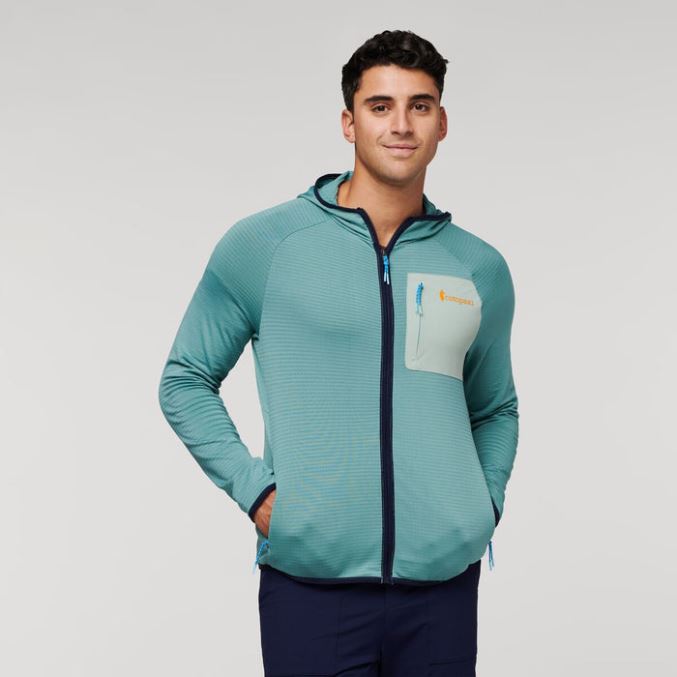 Cotopaxi Uusi Otero Fleece Täysvetoketjullinen Hupullinen Miesten Bluegrass