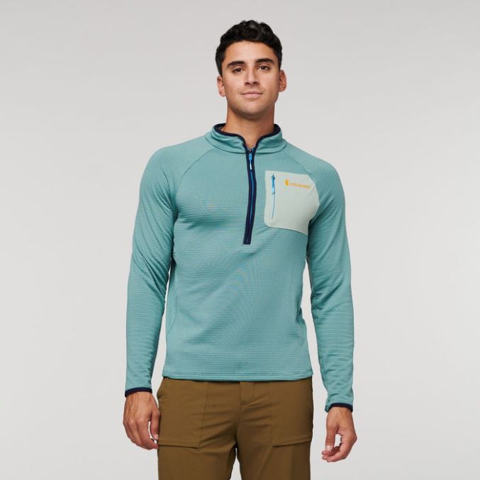 Cotopaxi Otero Fleece Puolivetoketjullinen Villapaita Miesten Kokoelmat Bluegrass