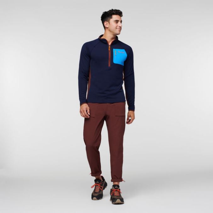 Merellinen Cotopaxi Alkuperä Otero Fleece Puolivetoketjullinen Miesten Villapaita