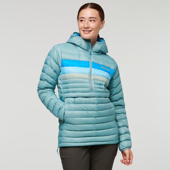 Cotopaxi Origins Fuego Alas Hupullinen Villapaita Naisten Bluegrass Raidat