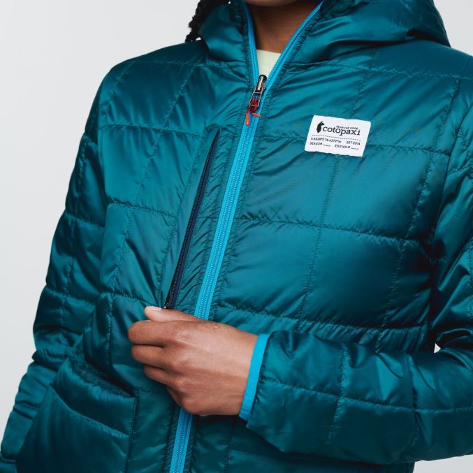 Kuuma Videonauha Teak Lämmin Hupullinen Takki Naisten Cotopaxi