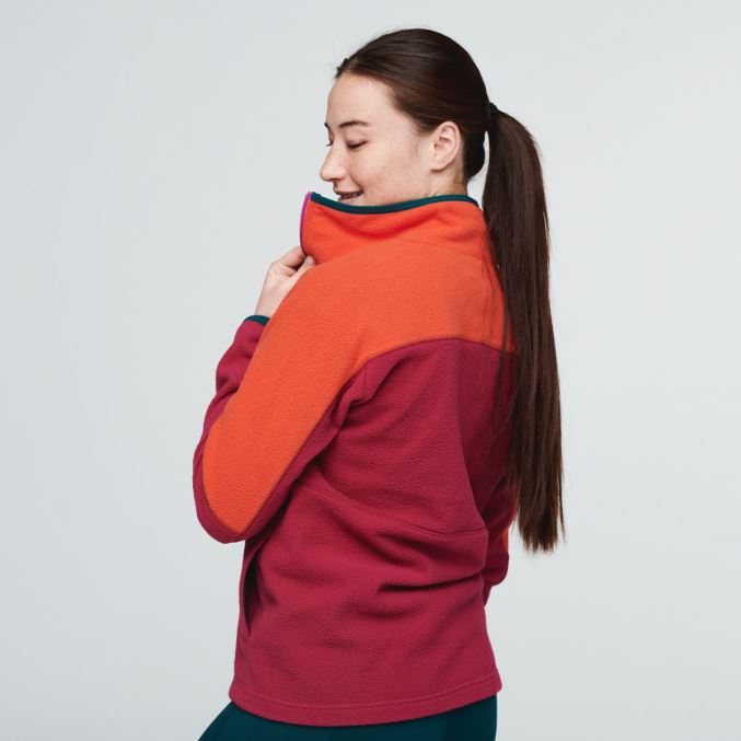 Canyon-vadelma Cotopaxi Abrazo Puolivetoketjuinen Naisten Muoti Fleecetakki