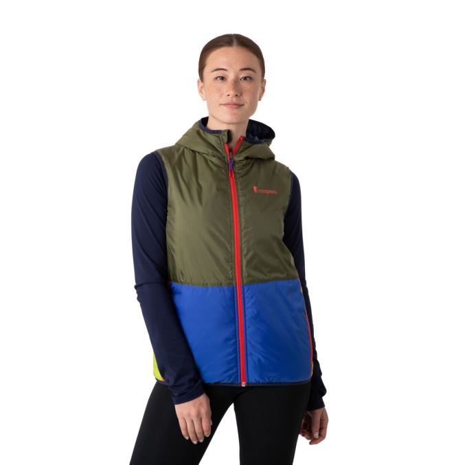 Cotopaxi Oliiviöljy Teak Lämmin Hupullinen Liivi Naisten Alkuperäinen